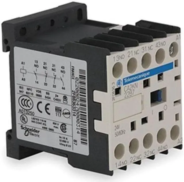 Main image of SCHNEIDER ELECTRIC CA2KN22G7 IEC Control Relay,2NO/2NC,120VAC,10A