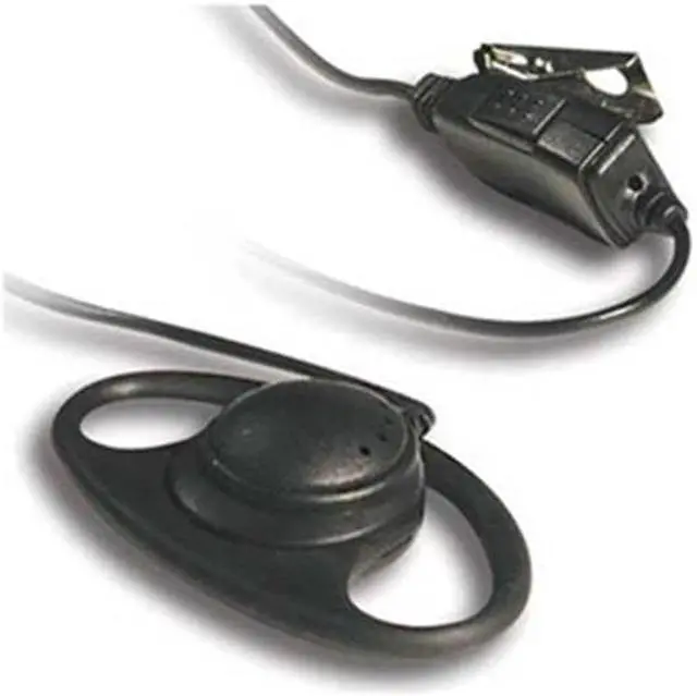 Alt view image 2 of 9 - Clip Microphone Headset With Earphone For Tk Model Radios Kenwood KHS-27