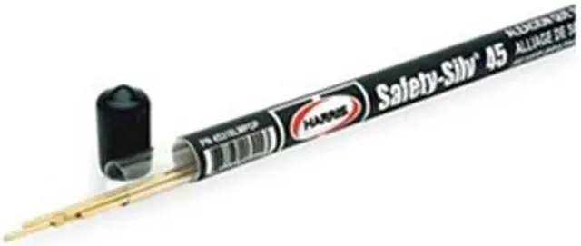 Main image of HARRIS 45318LMPOP Brazing Rod,1/16x18,1225-1370 F,PK5