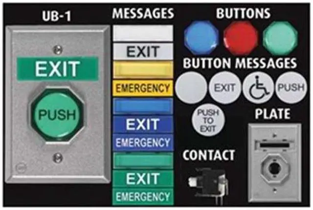 Alt view image 2 of 10 - SAFETY TECHNOLOGY INTERNATIONAL UB-1 Universal Push Button Kit