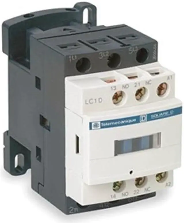 Main image of SCHNEIDER ELECTRIC LC1D12BD IEC Magnetic Contactor, 3 Poles, 24V DC, 12 A,