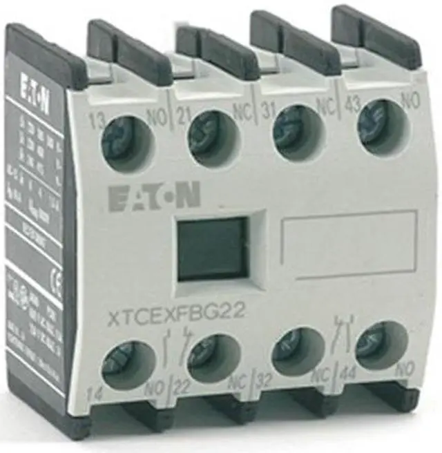 Main image of EATON XTCEXFBG22 Frnt Aux Seq B,2NO/2NC,For XT Frame D-G