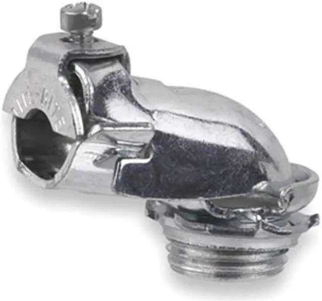 Main image of ABB 321-TB Flexible AC/MC Grounding Connector, 3/8 in, Threaded, Steel, Electro