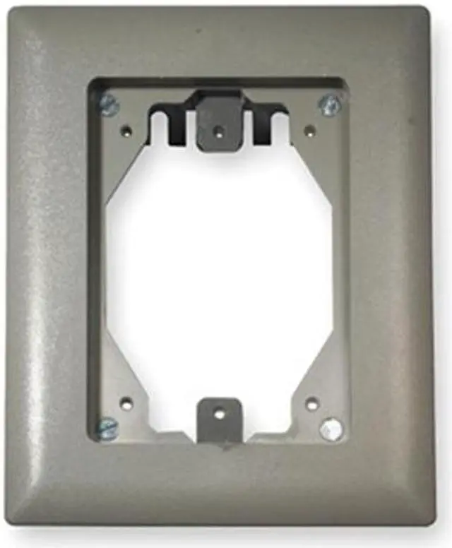 Main image of HUBBELL WIRING DEVICE-KELLEMS PFBRFGY1 Floor Sub-Plate, Floor Box Type, 1 Gang,