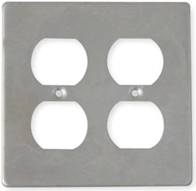 Alt view image 4 of 4 - HUBBELL KILLARK 2FA Weatherproof Cover, 2 Gang, Aluminum, Duplex Receptacle