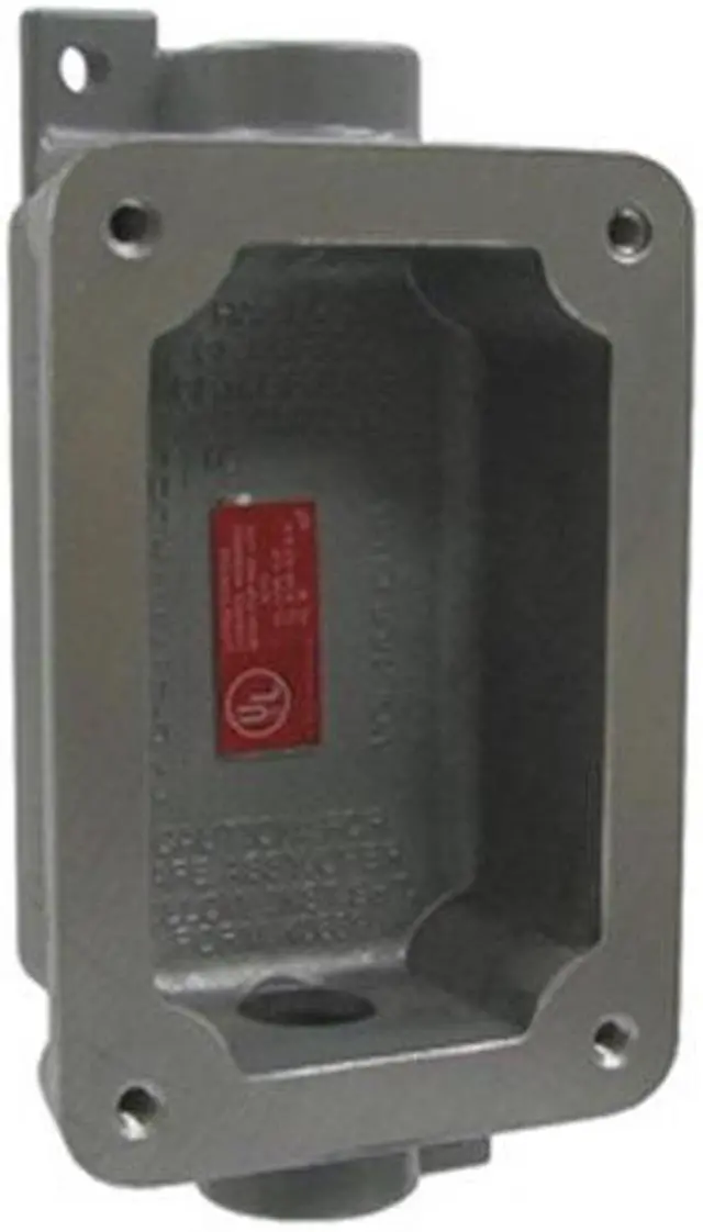 Alt view image 2 of 3 - HUBBELL KILLARK FXB-5 Electrical Box, 15.5 cu in, Device Box Type, 1 Gang,