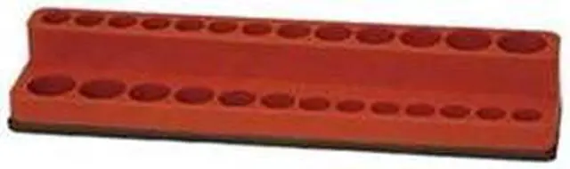 Main image of Tool Organizer, Sockets, 1/4 Dr, Red, Mag.