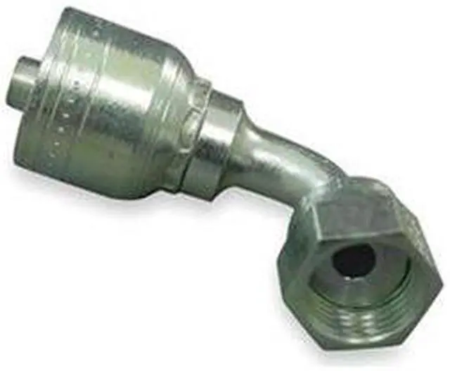Main image of Eaton Aeroquip Crimp Fitting,90 deg,3/8" ID,11/16",FORS  1AA6FRB6