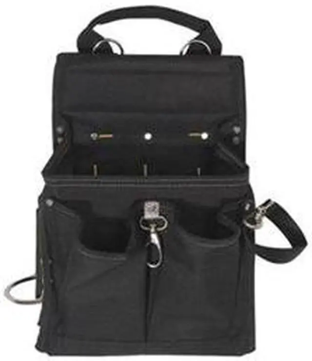Main image of Tool Pouch, Poly, 20 Pockets, 11x4x13.5, Blk