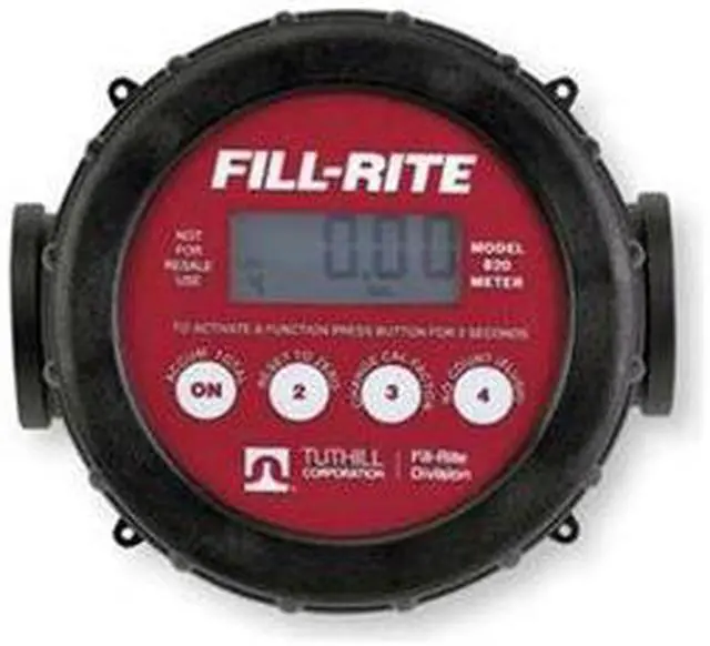 Main image of FILL-RITE 820 Meter,Digital,1 In. FNPT, 2-20 gpm