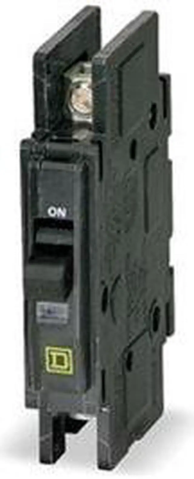 Alt view image 2 of 3 - SQUARE D QOU115 Miniature Circuit Breaker, QO Series, 15A, 1 Pole, 120/240V AC,