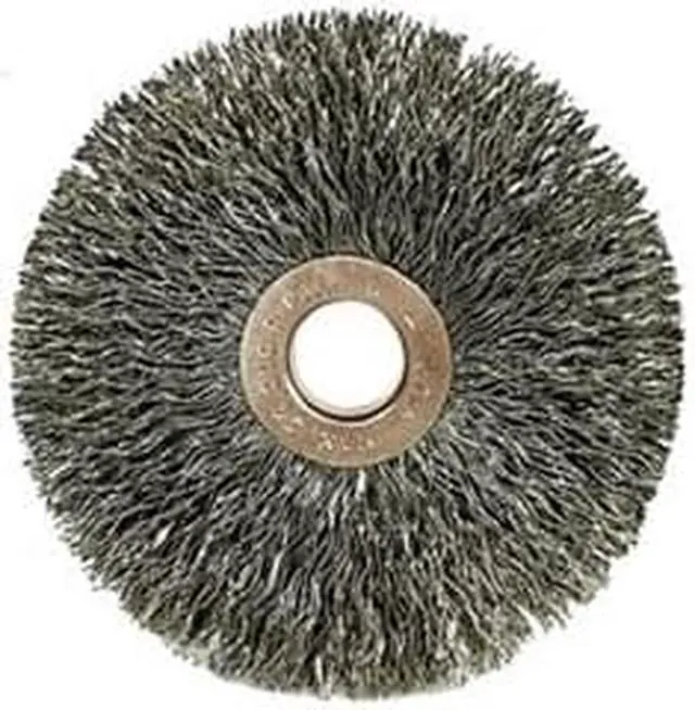 Alt view image 2 of 5 - WEILER 90856 Crimped Wire Wheel Wire Brush, Arbor, 1"