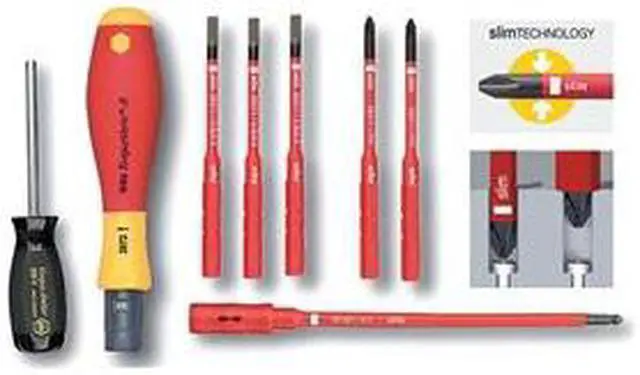 Alt view image 2 of 9 - WIHA TOOLS 28791 Insul Torque Set,1/4",10 to 50 in.-lb.