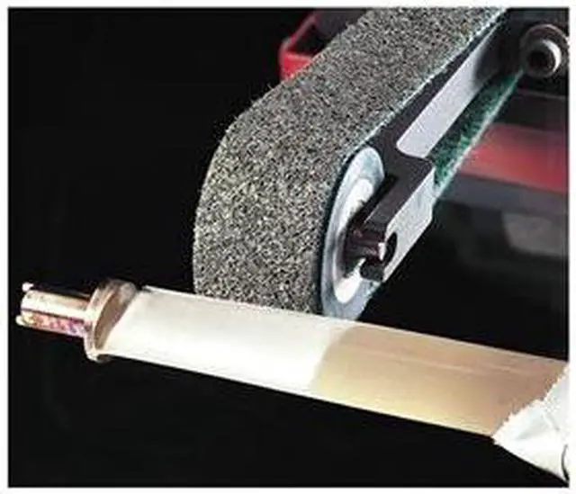 Main image of SCOTCH-BRITE SC-BS Sanding Belt, 3 1/2 in W, 15 1/2 in L, Non-Woven, Aluminum