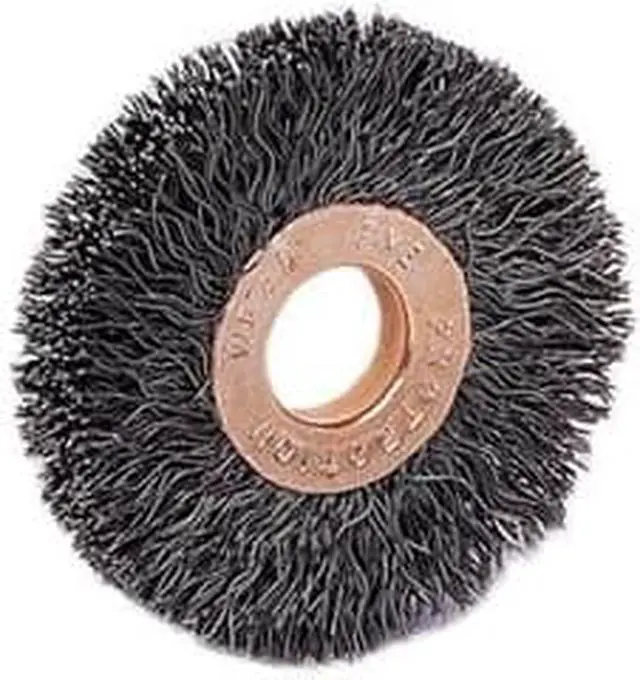 Main image of WEILER 90854 Crimped Wire Wheel Wire Brush, Arbor, 2-1/2"