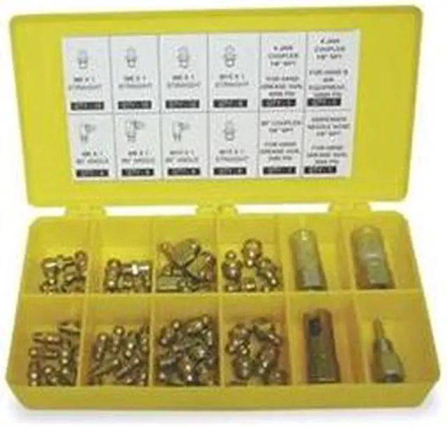 Main image of WESTWARD 2CAN8 Grease Fitting Kit,Metric
