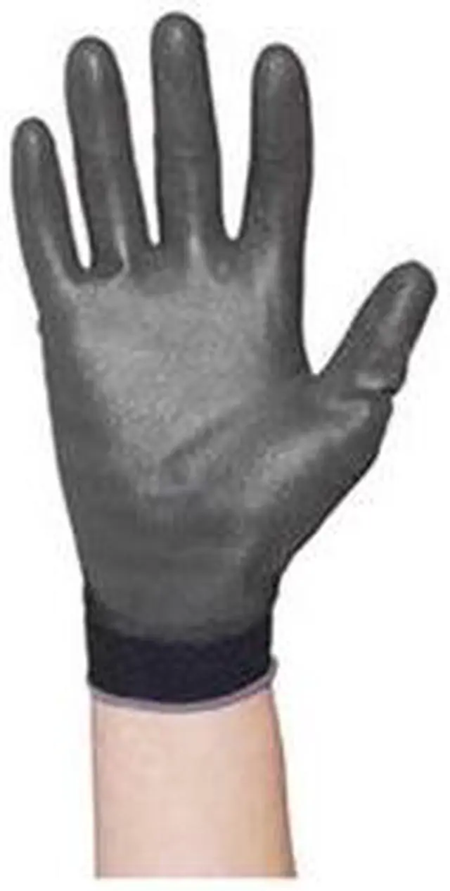 Alt view image 2 of 4 - SHOWA BEST BO500B-L Coated Gloves,Black,L,PR