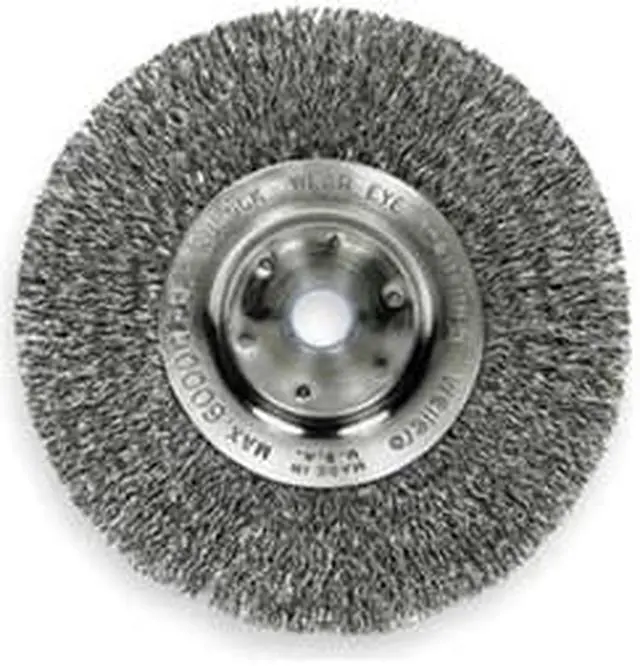 Alt view image 2 of 8 - WEILER 96030 Wire Wheel Wire Brush, Arbor, 10", 0.020 "