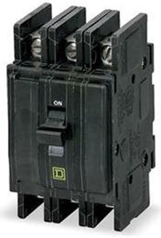 Alt view image 2 of 3 - SQUARE D QOU310 Miniature Circuit Breaker, QO Series, 10A, 3 Pole, 120/240V AC,