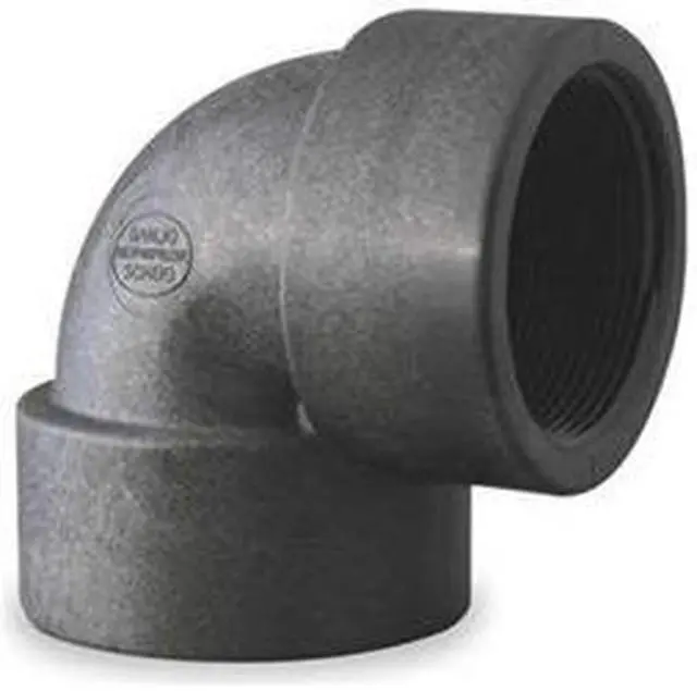 Main image of ZORO SELECT EL200-90 90 Degree Elbow, Polypropylene, 2", Schedule 80, 300 psi