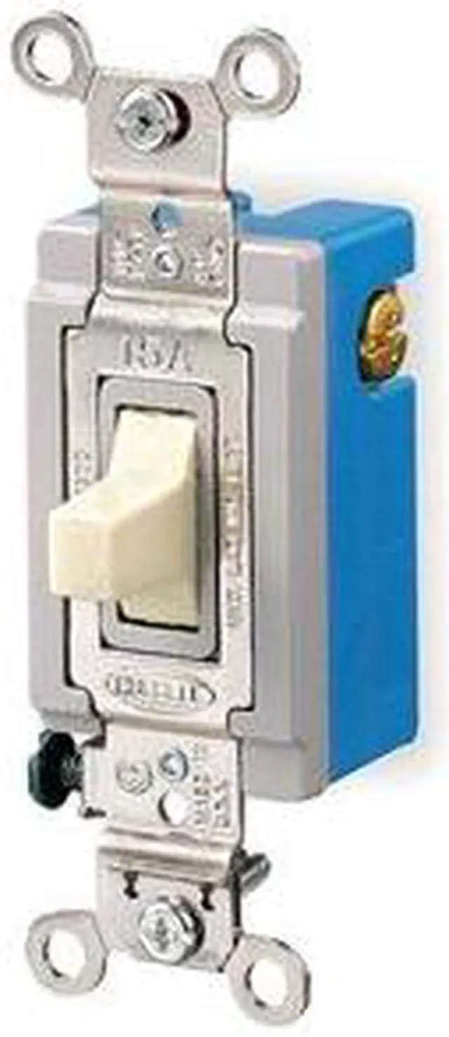 Alt view image 3 of 3 - HUBBELL HBL1557I Wall Switch,Toggle,Momentary,Ivory