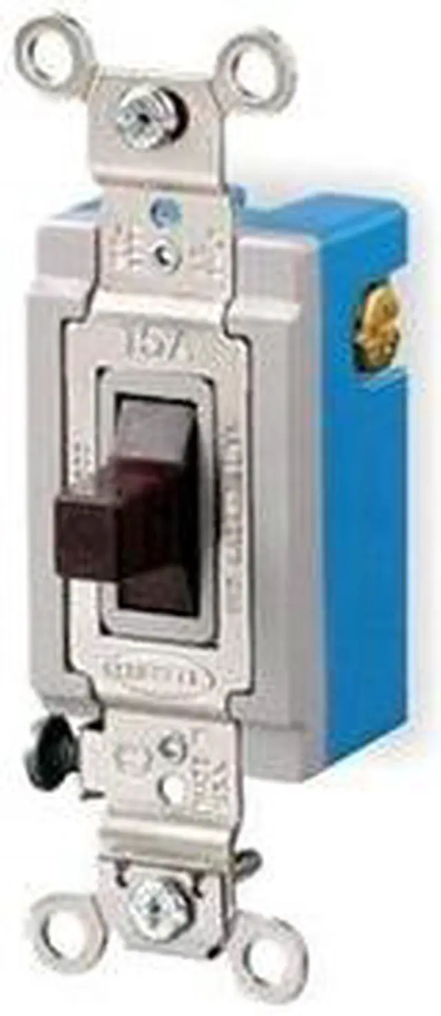 Alt view image 3 of 3 - HUBBELL WIRING DEVICE-KELLEMS HBL1556 Wall Switch,120/277V,15A,3-Position