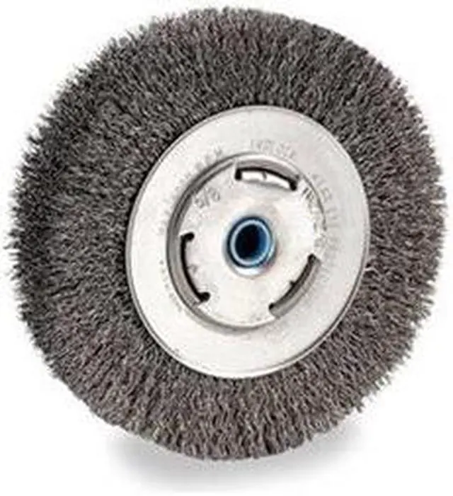 Alt view image 2 of 7 - WEILER 97428 Wire Wheel Wire Brush, Arbor, 8", 1" W