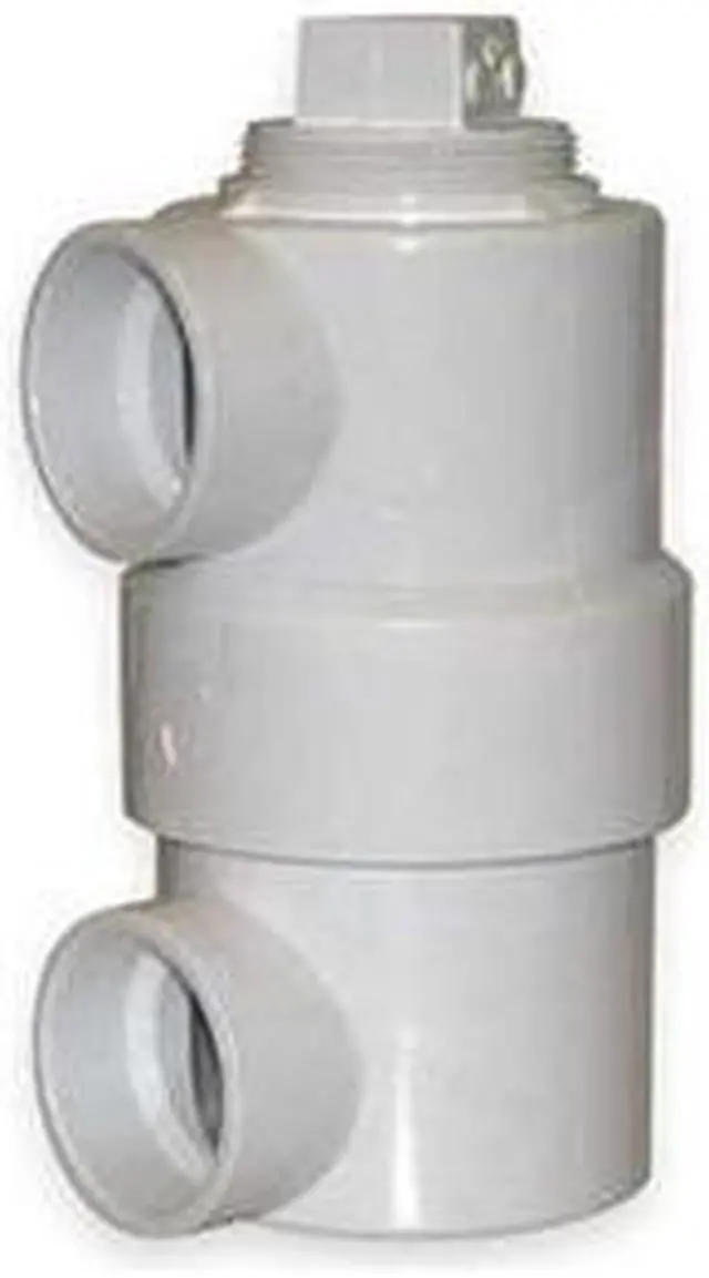 Main image of MUELLER INDUSTRIES 1WKU1 PVC Drum Trap with Cleanout, Hub, 1 1/2 in x 3 in x 6