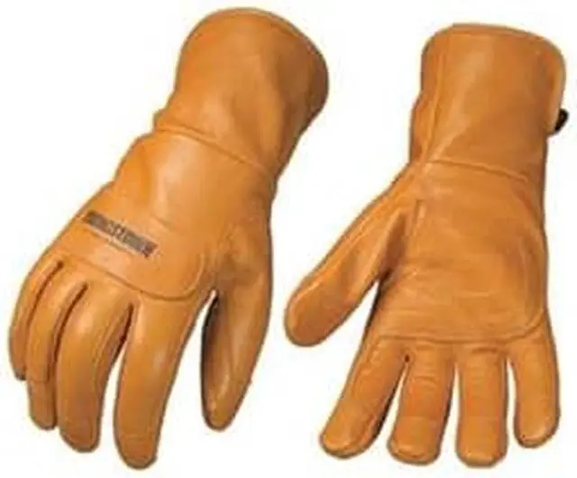 Main image of YOUNGSTOWN GLOVE CO 11-3245-60-L Leather Gloves, Goatskin, Safety Cuff, Wing