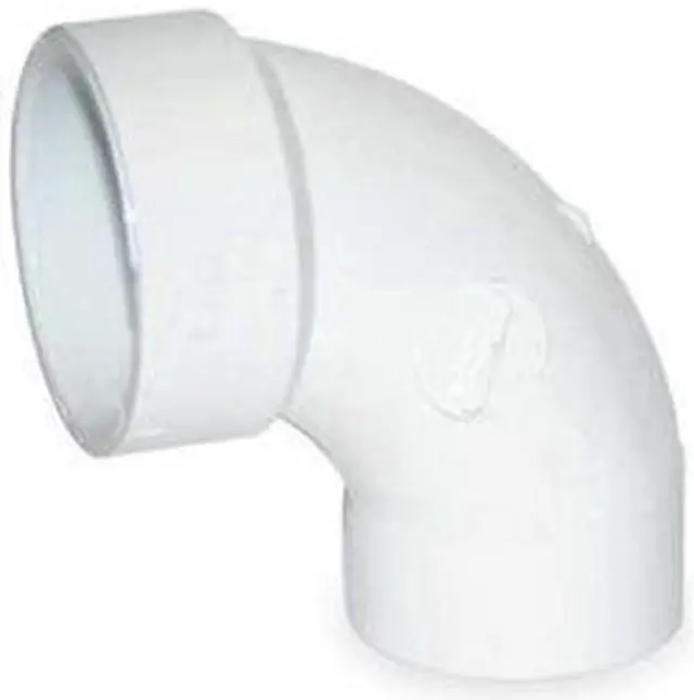 Main image of MUELLER INDUSTRIES 1WKB1 2" Hub x Spigot PVC DWV 90 Deg. Street Elbow