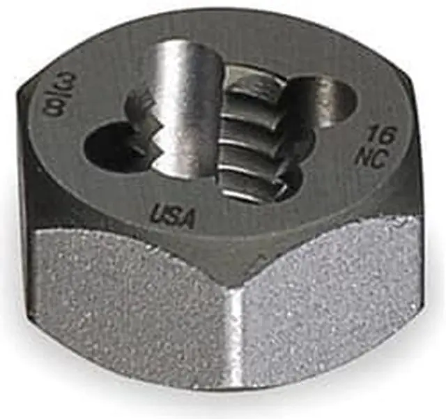 Main image of Hex Rethreading Bolt Die, Steel, 5/16-24