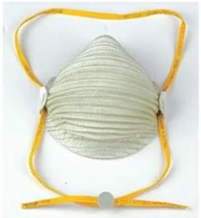 Alt view image 3 of 8 - Moldex N95 Disposable Respirator, Molded, Gray, Mask Size: M/L, 10PK Gray  4600