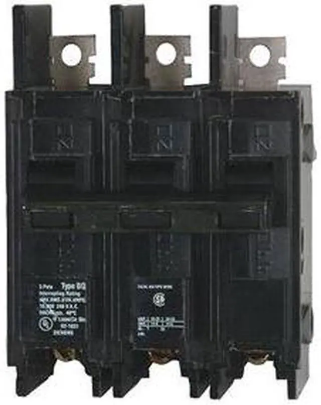 Alt view image 2 of 4 - SIEMENS BQ3B050 Miniature Circuit Breaker, BQ Series, 50A, 3 Pole, 240V AC,