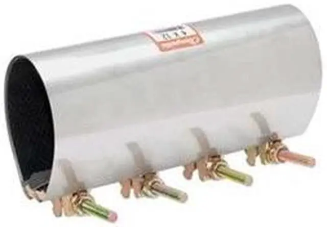 Main image of ZORO SELECT 330-129 Repair Clamp,Three Bolt,5 In,304SS
