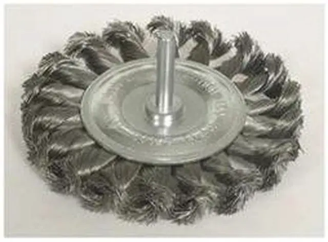 Main image of WEILER 94038 Knot Wire Wheel Wire Brush, Stem, 3-1/4"