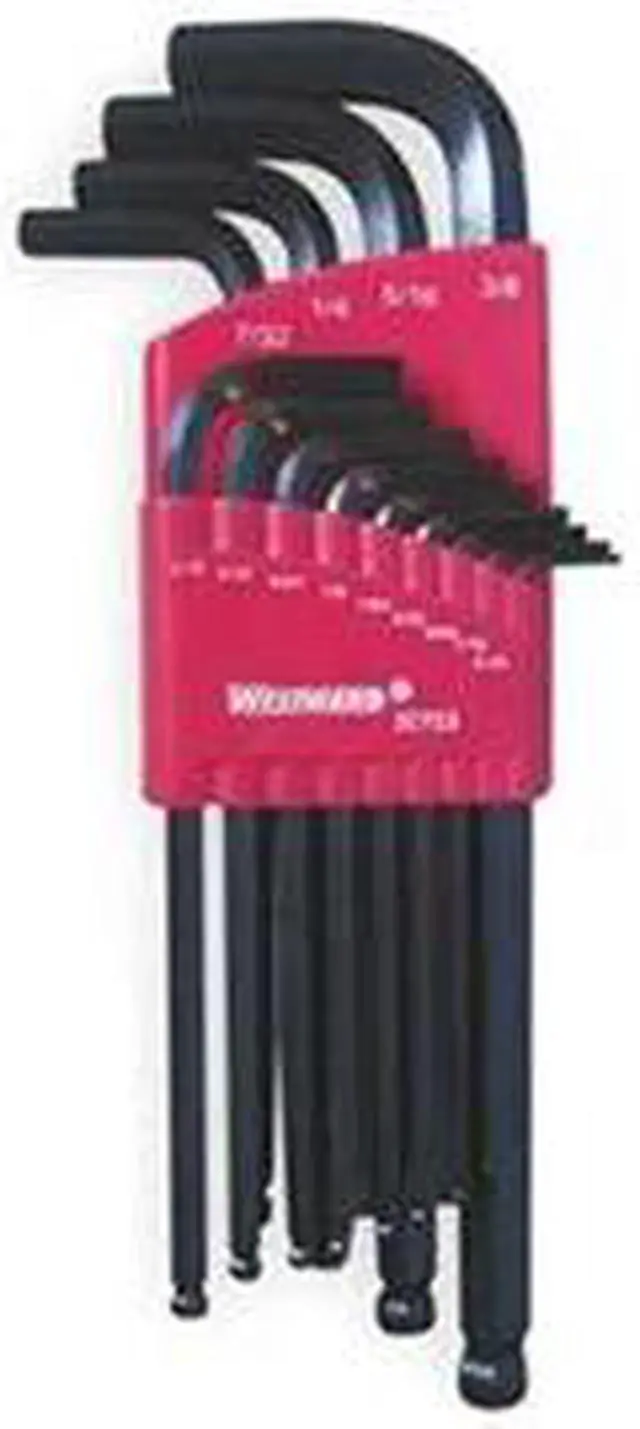 Main image of Ball End Hex Key Set, 0.050 - 3/8 In.