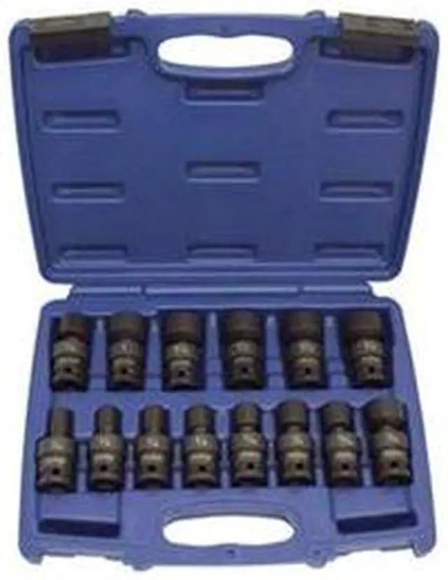 Main image of Impact Socket Set, Univ, 1/2 Dr, Std, 14 Pc