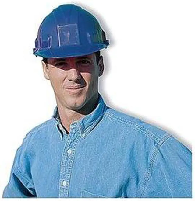 Main image of Hard Hat, FrtBrim, Slotted, 6Rtcht, Blue