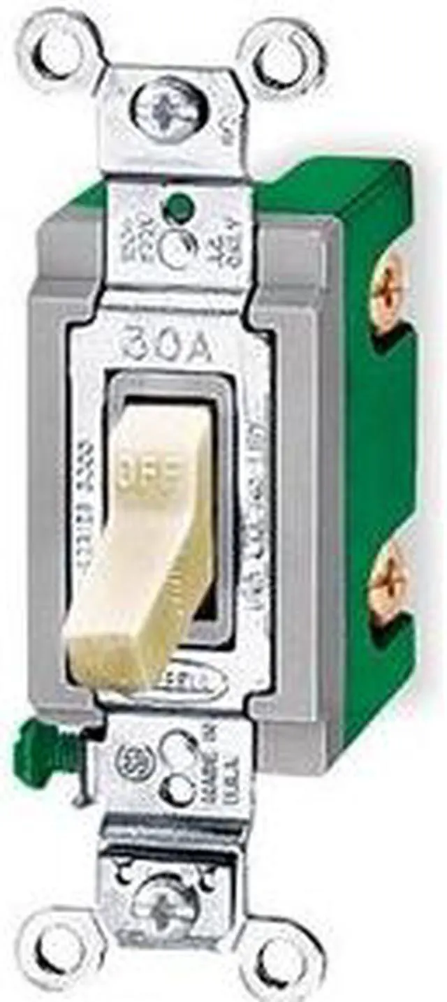 Alt view image 2 of 3 - HUBBELL WIRING DEVICE-KELLEMS HBL3031I Wall Swtch,1-Pol,120/277V,30A,Ivry,Toggl