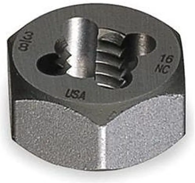 Main image of Hex Rethreading Pipe Die, Steel, 3/4-14