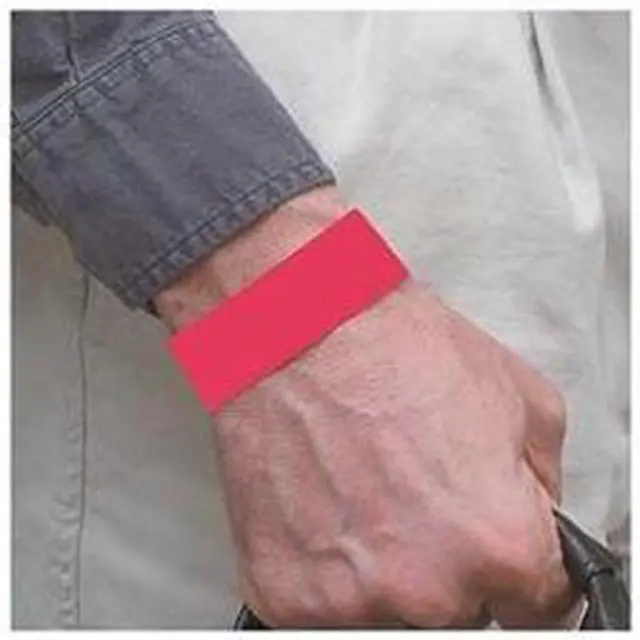 Main image of Wristband, Red, Numbered, PK 500