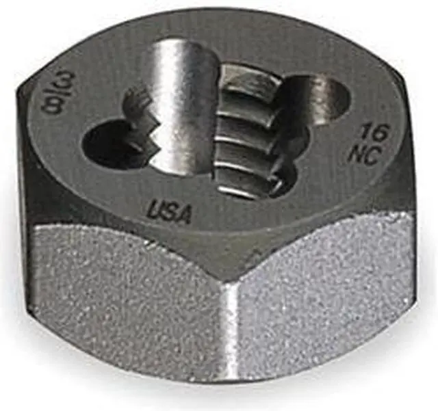 Main image of Hex Rethreading Bolt Die, Steel, 1-1/2-6