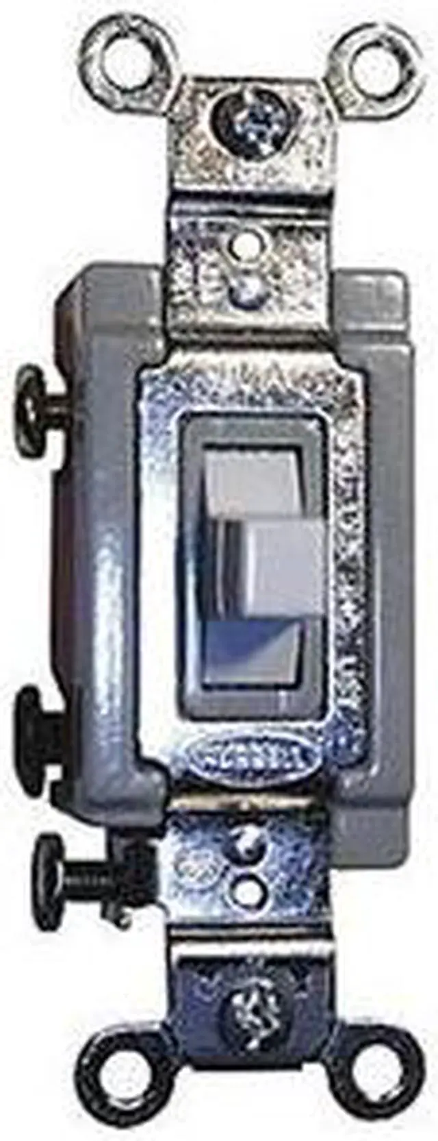 Alt view image 3 of 3 - HUBBELL WIRING DEVICE-KELLEMS HBL1385W Wall Swtch,1-Pole,120/277V,20A,Wht,Toggl