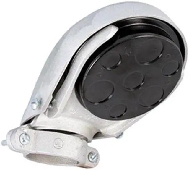 Alt view image 2 of 3 - RACO 2416 EMT/IMC Cap, 4 in, Snap-On, Aluminum, Plain, Natural