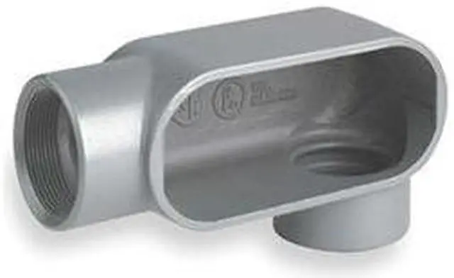 Alt view image 3 of 3 - HUBBELL KILLARK LL57 Conduit Outlet Body,Iron,LL,1-1/2 In.