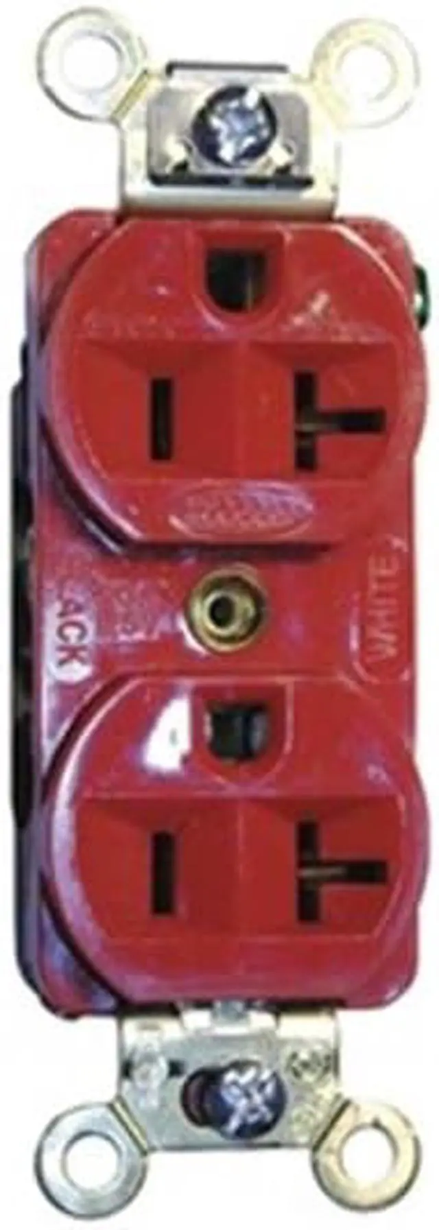 Alt view image 2 of 3 - HUBBELL WIRING DEVICE-KELLEMS HBL5352R Straight Blade Receptacle, 5-20R, 20 A,