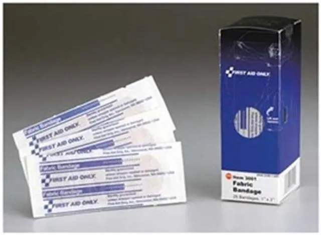 Main image of First Aid Only Fabric Bandages, 1" x 3", 25/Box