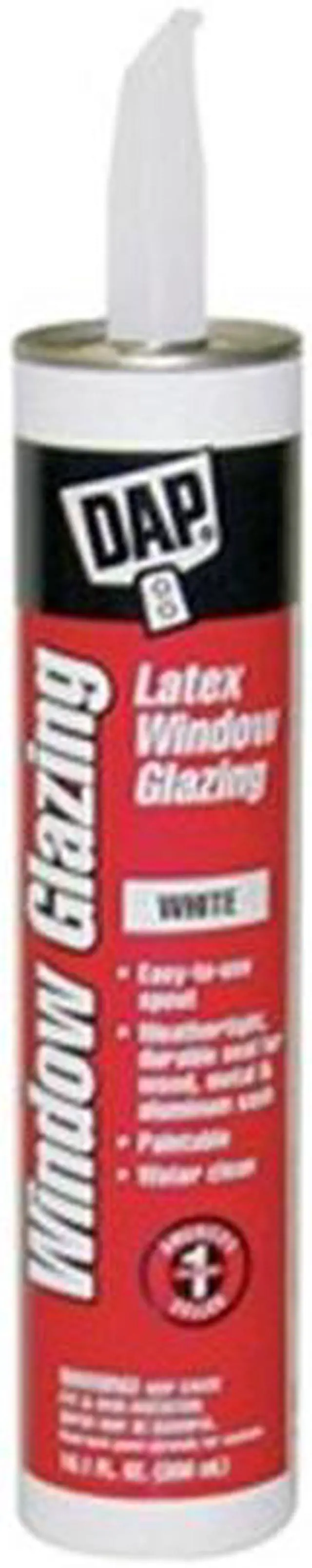 Main image of DAP 12108 Acrylic Latex Sealant, 10 oz, Cartridge, White, Acrylic Latex Base,