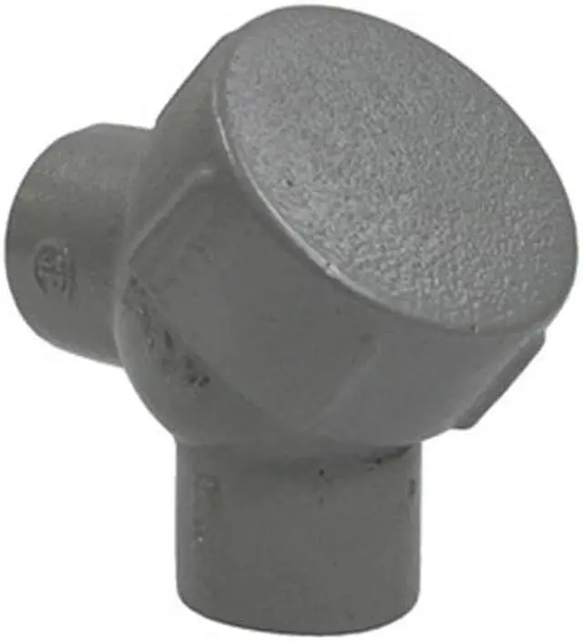 Alt view image 2 of 4 - HUBBELL KILLARK Y-3M IMC Elbow, 1 in, Threaded, Iron, Zinc Plated, Gray