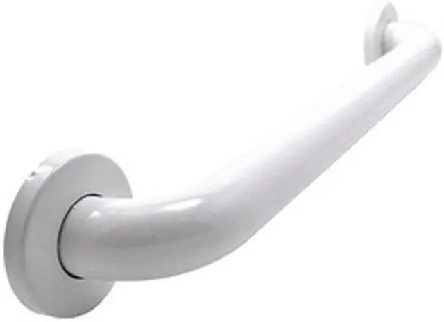 Alt view image 2 of 3 - WINGITS WGB6YS18WH Polyester Painted Grab Bar, 18" L, Stainless Steel, Poly